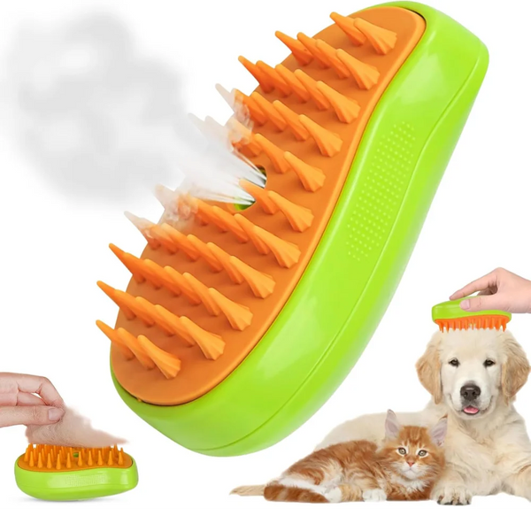 Pet Steam Brush with Massage