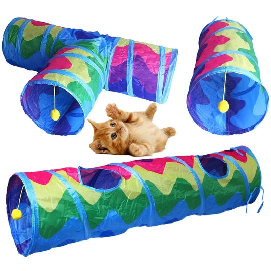 Foldable Fun Cat Tunnel