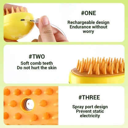 Pet Comfort Steam Brush