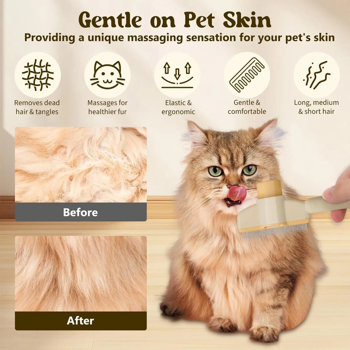 Easy Cat Grooming Comb